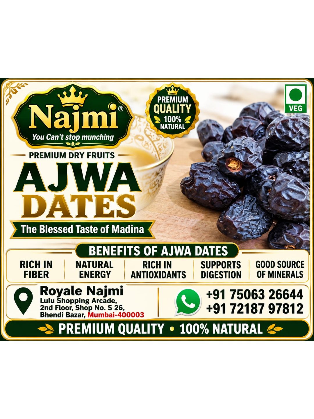 Premium Najmi Ajwa Dates